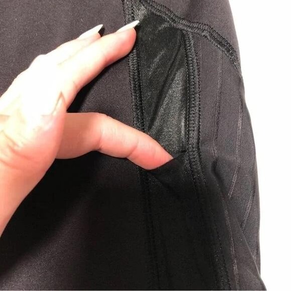 Puma Workout Leggings Black High Waist Pocket Compression Athleisure Size Small - Picture 5 of 6